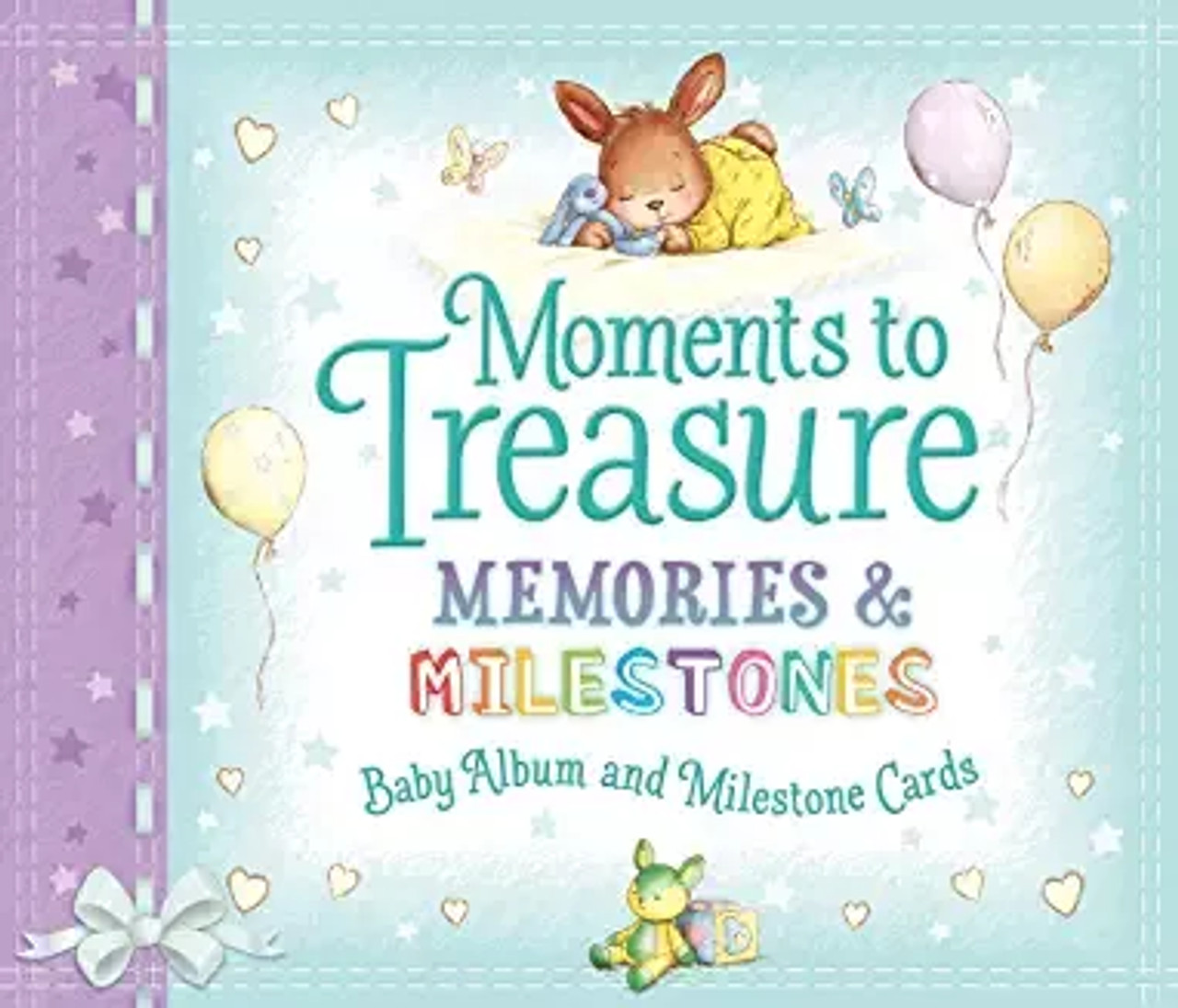 MOMENTS TO TREASURE, Baby Album and Milestone Cards. MOMENTS TO TREASURE, Baby Album and Milestone Cards.