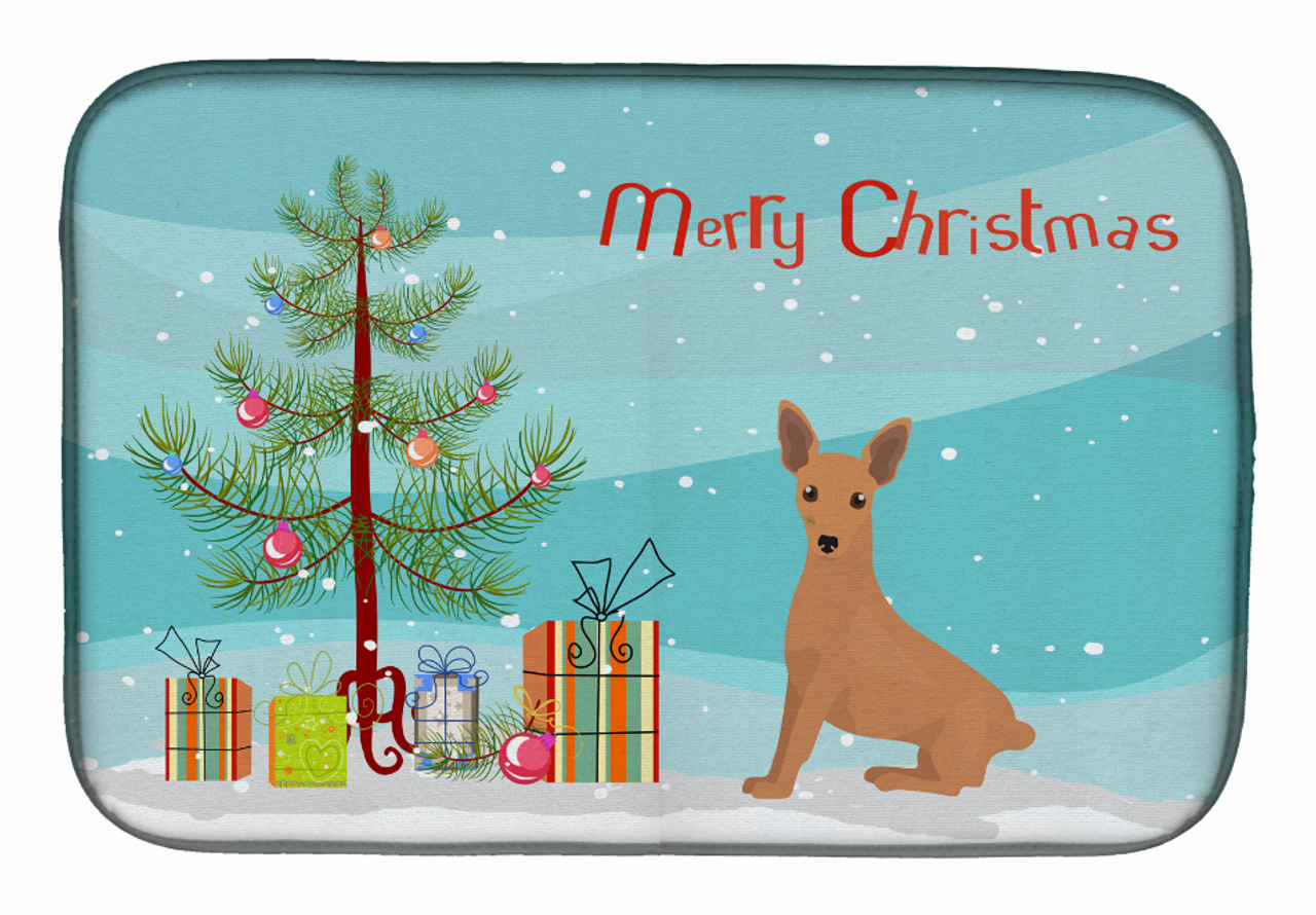 Dog Breed/Merry Christmas art Dish Drying Mat - CK3503DDM