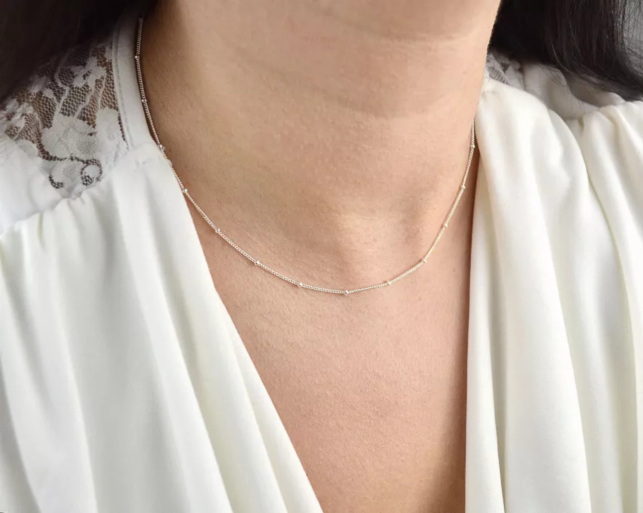 Sterling Silver Choker Necklace