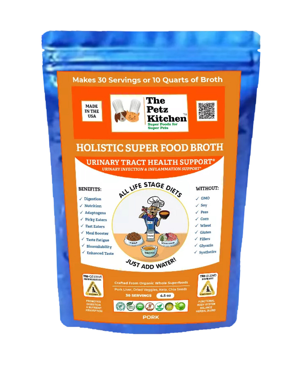Super Food Broth Urinary Tract Health Support* The Petz Kitchen Dogs Cats Super Food Broth Urinary Tract Health Support* The Petz Kitchen Dogs Cats