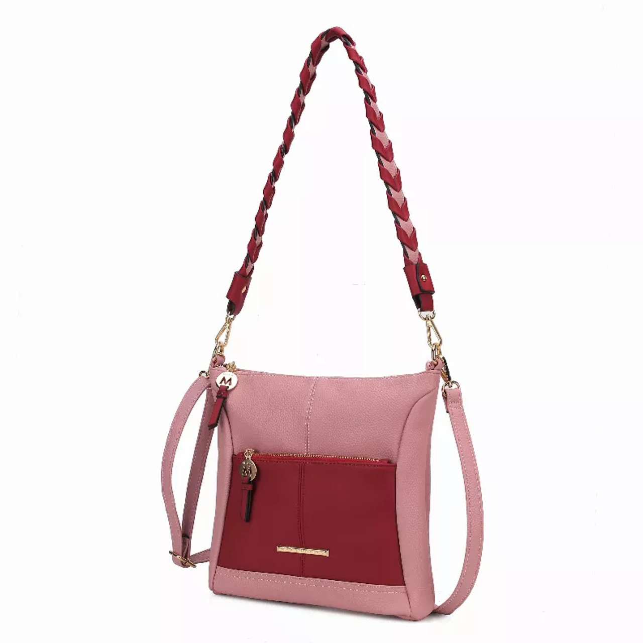 Nala Vegan Color-block Leather Women's Shoulder Bag - S001652B002246P000069V004