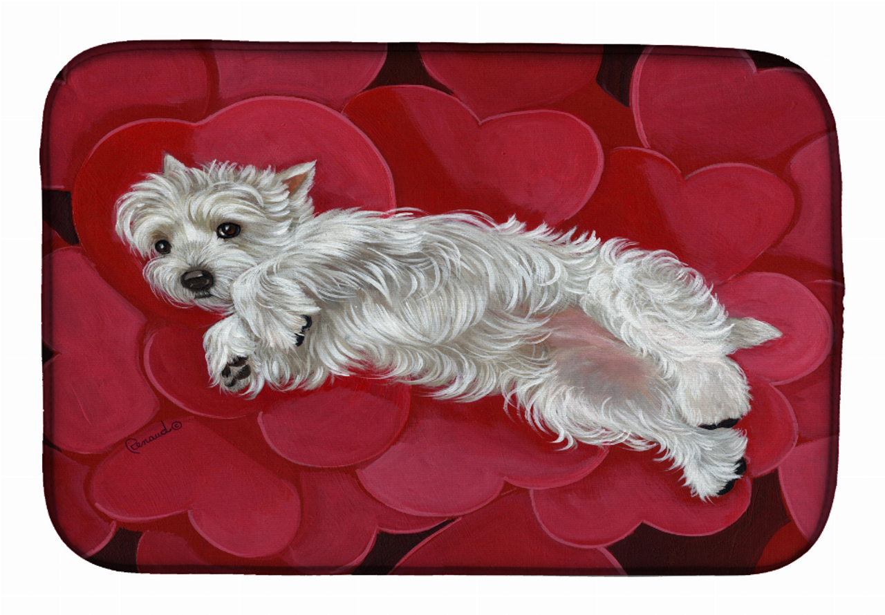 Dog Breed Art Dish Drying Mat - PPP3283DDM