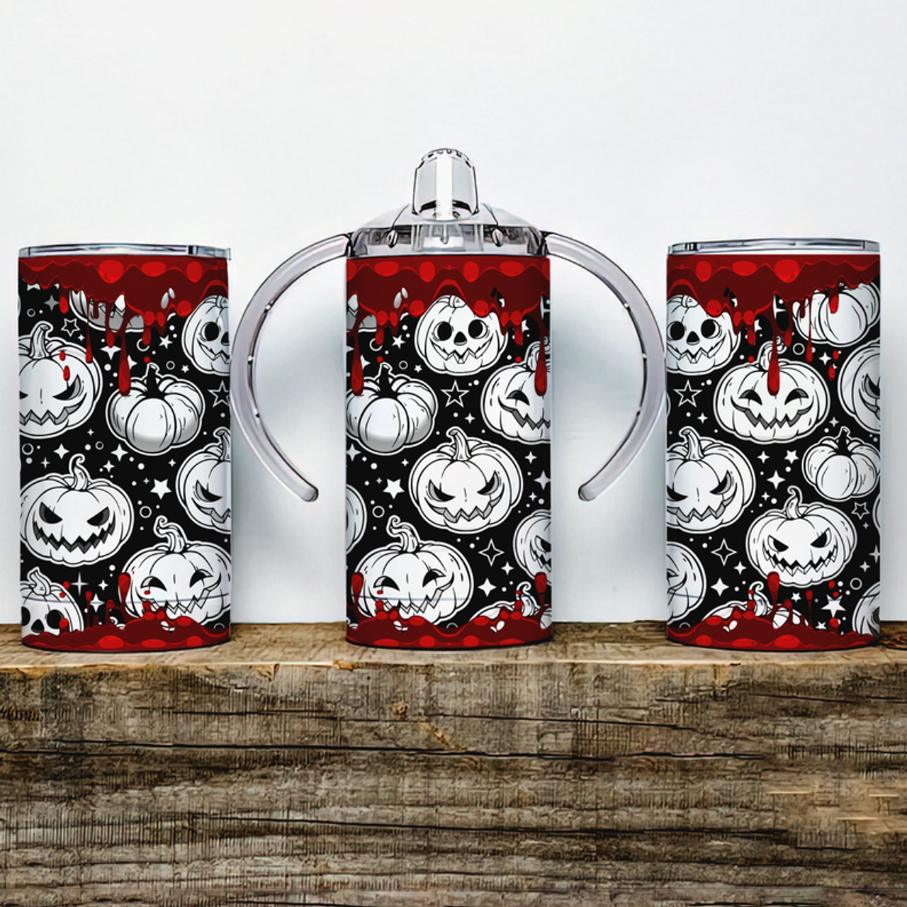 Halloween Insulated Kids Dual Lid Sippy Cup Tumbler