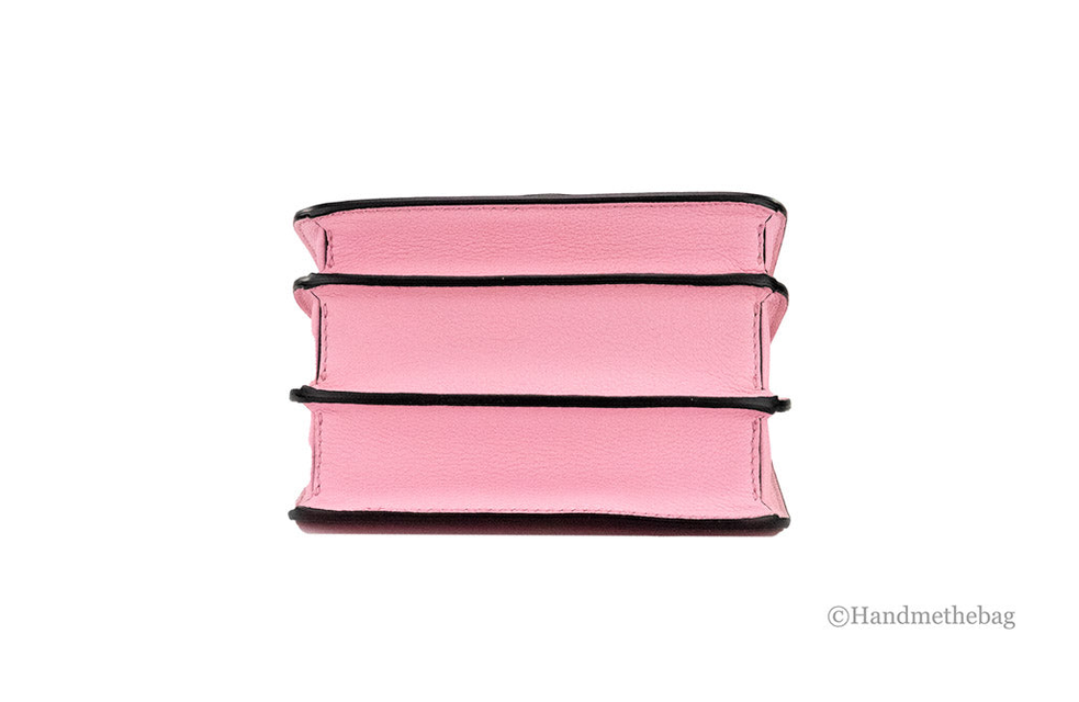 Versace La Medusa Small Pink Leather Evening Crossbody Bag