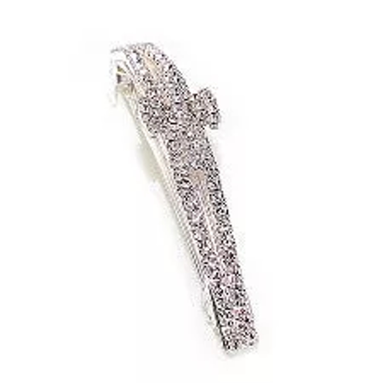 Volume Barrette w/ Swarovski Rhinestones & Stone Twist - 37575-5955-08