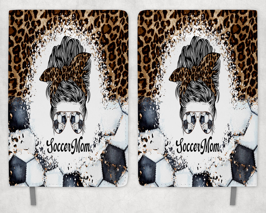 Soccer Mom Leopard Print Printed 8 Inch  A-5 Journal - 1396-6094