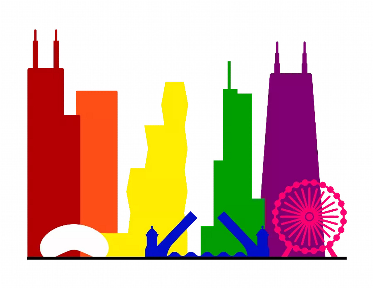 Chicago Pride Skyline Tank - S001727B002192P000003V013