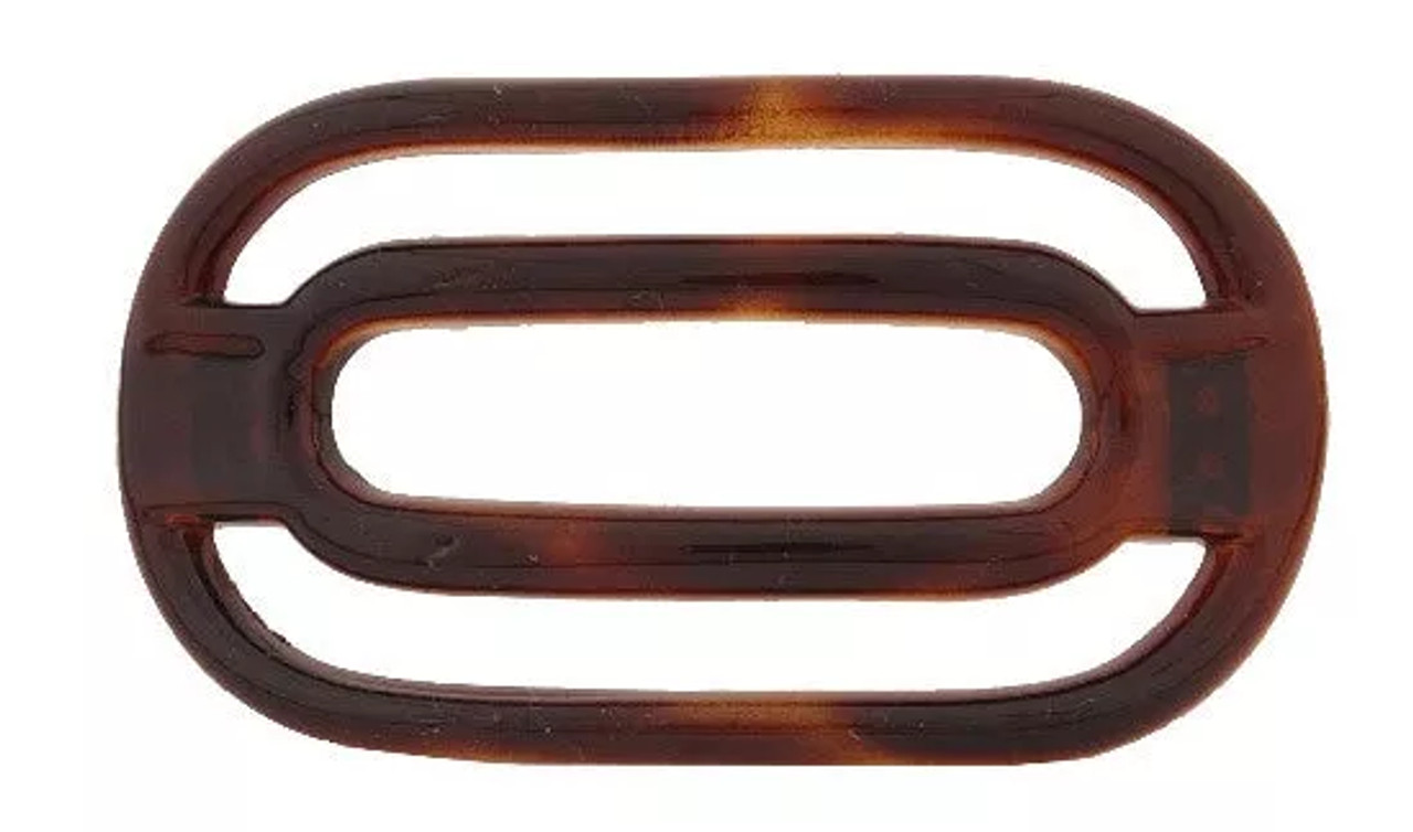French Tortoise Shell Open Barrette - 676-02