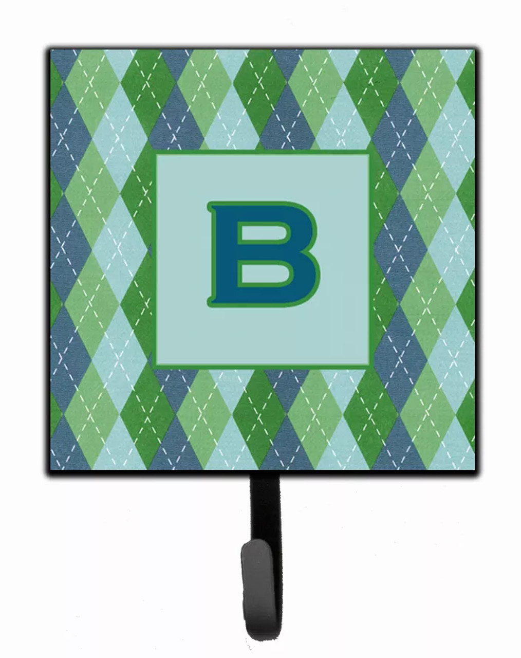 Letter Initial Monogram - Blue Argoyle Leash or Key Holder - CJ1020-BSH4