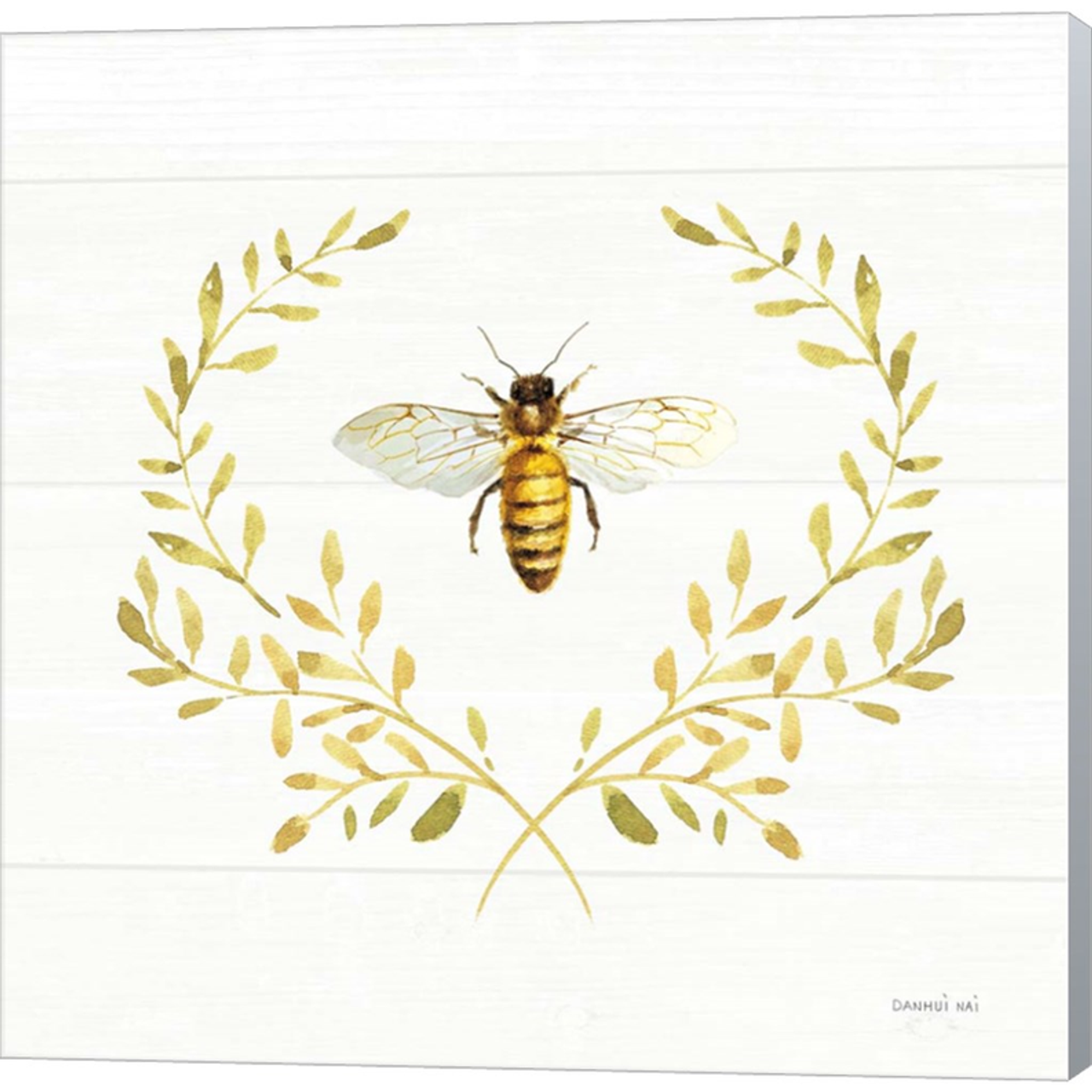 Bees and Blooms Bee Laurel by Danhui Nai, Canvas Art - C1089106-0240000-ACCQAMA