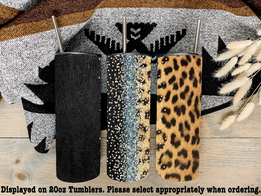 Leopard And Leather Steel Tumbler