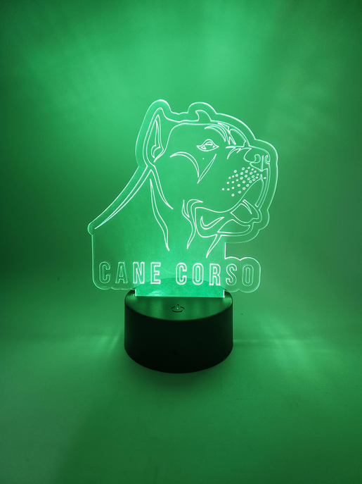 Cane Corso LED Light Up Lamp | Dog Lover & Pet Parent Gifts