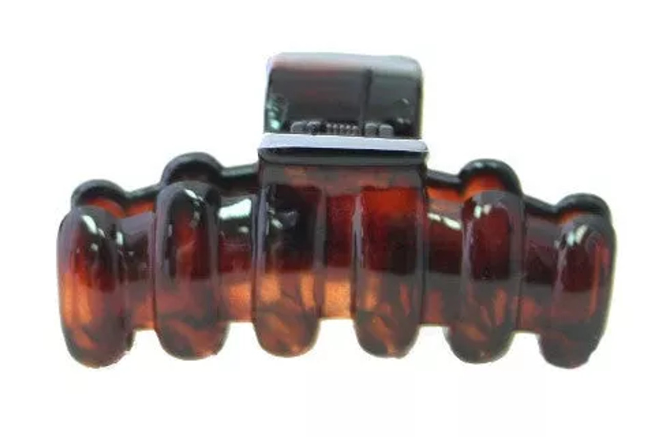 Med Barrel Hump Hair Claw Tortoise Shell - 8729-12