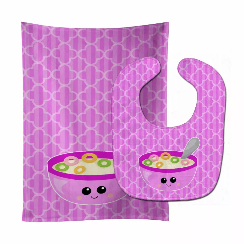 Breakfast Baby Bib & Burp Cloth - BB7163STBU