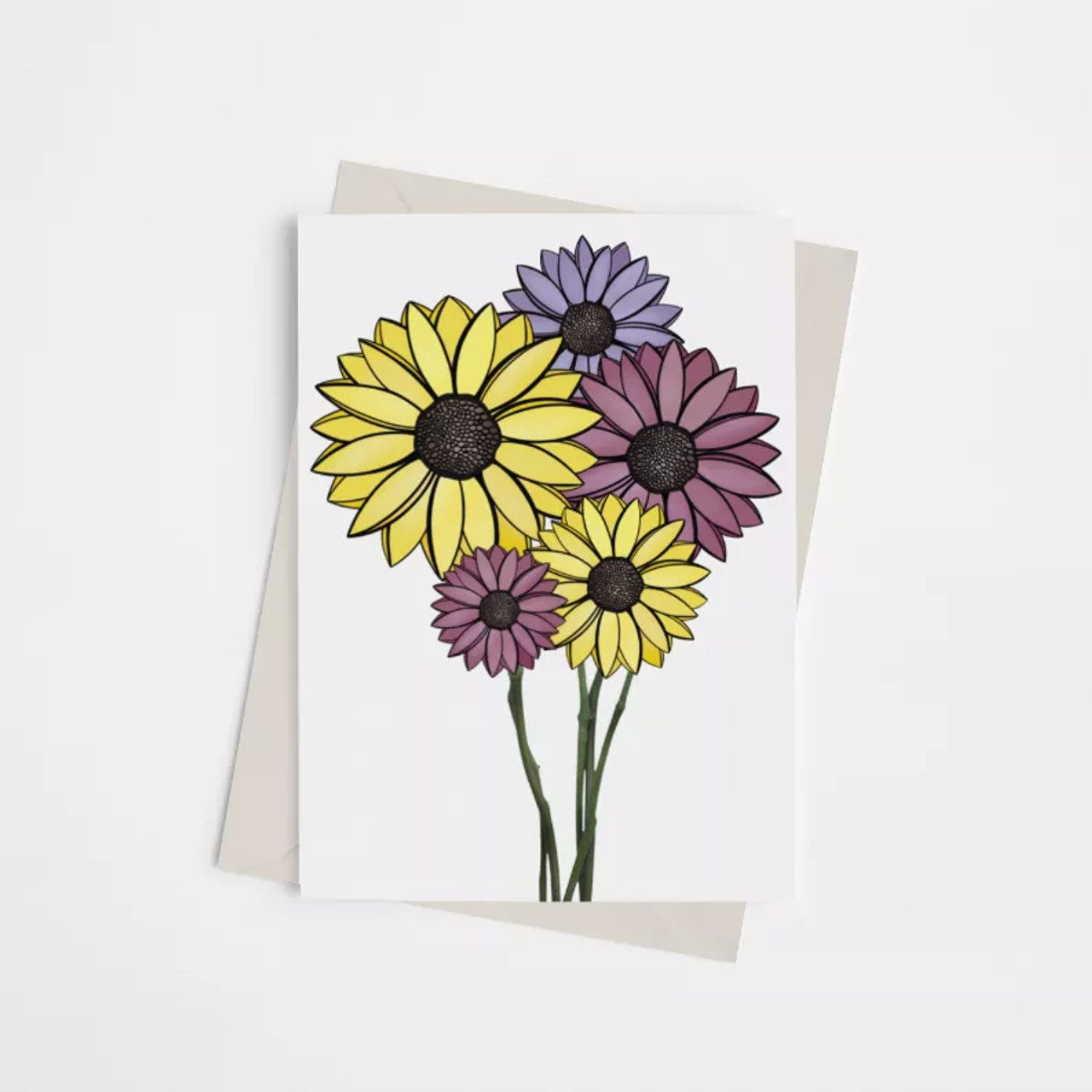 Bright Sunflowers - Greeting Card - 149900232