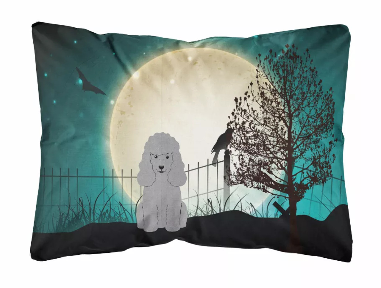 Halloween Dog Art Canvas Fabric Decorative Pillow - S000213B001695P071297V000