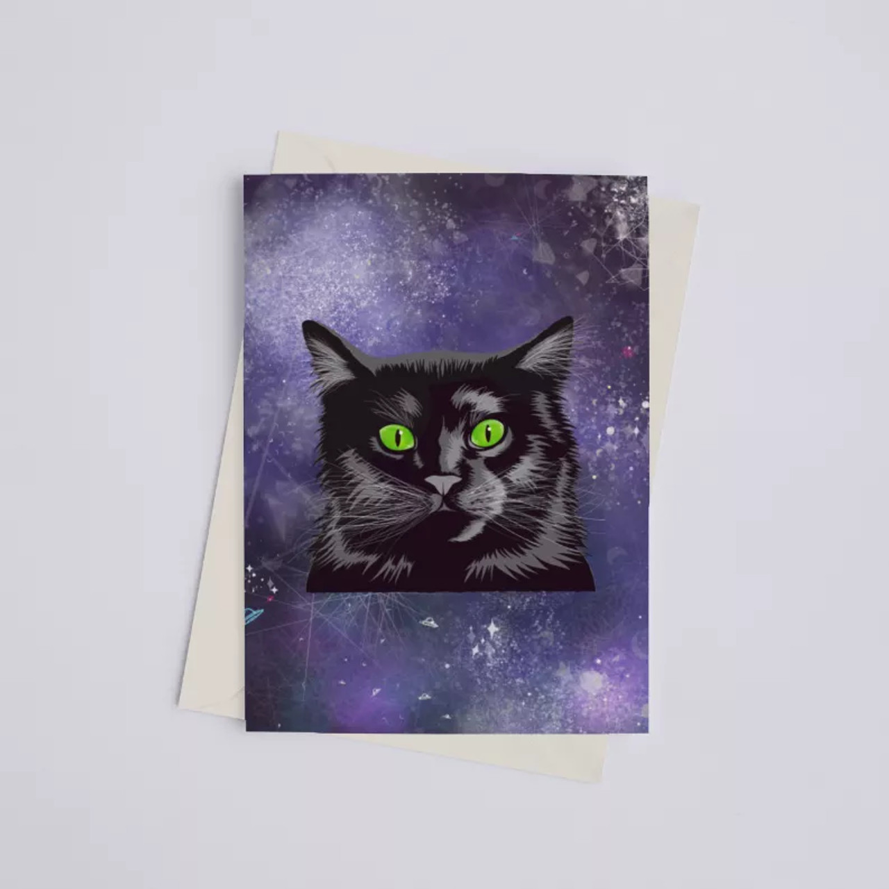 Galaxy Cat - Greeting Card (AKA: Space Pepper) - 149901442