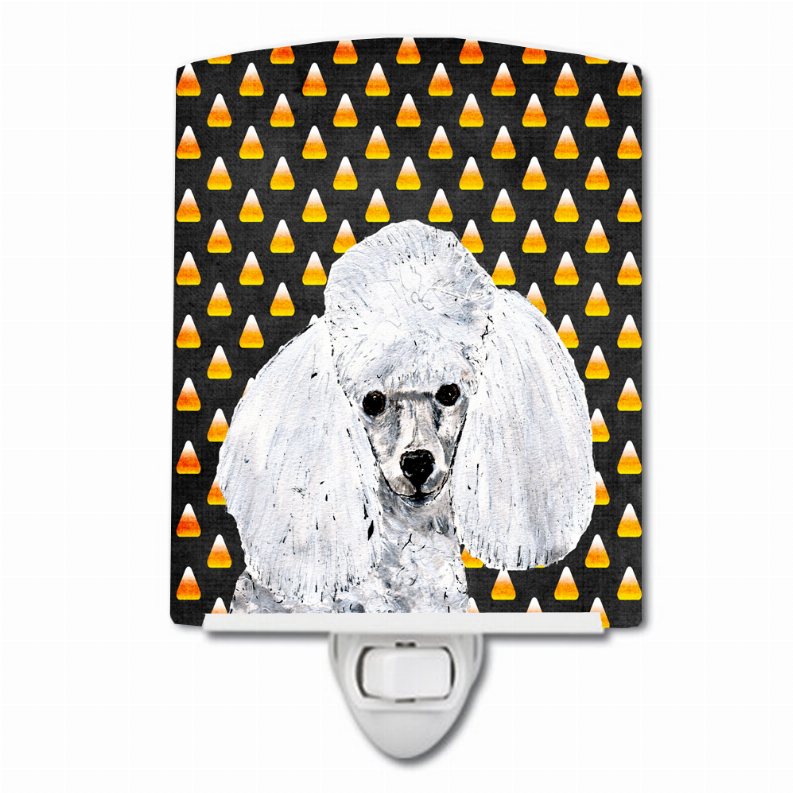 Candy Corn Halloween Dog Art Portrait Ceramic Night Light - SC9653CNL