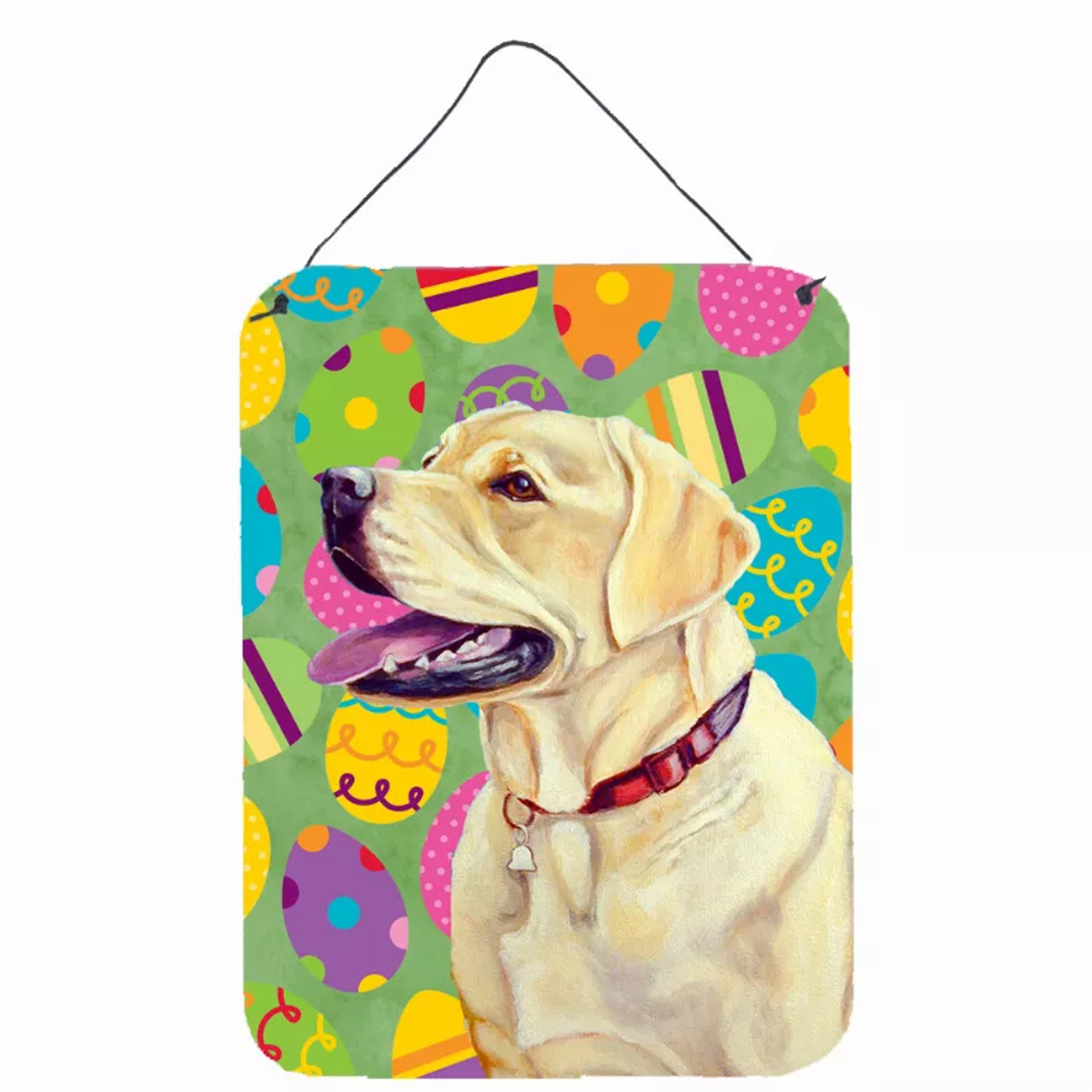 Easter Eggtravaganza Design with Dog Wall or Door Hanging Prints - S000213B001695P049140V000