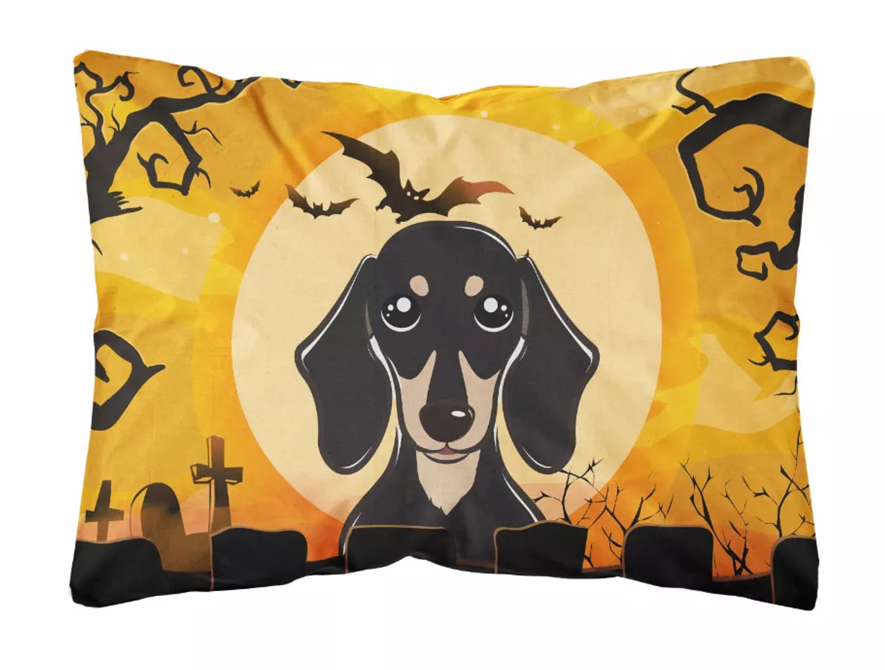 Halloween Dog Art Canvas Fabric Decorative Pillow - S000213B001695P057440V000