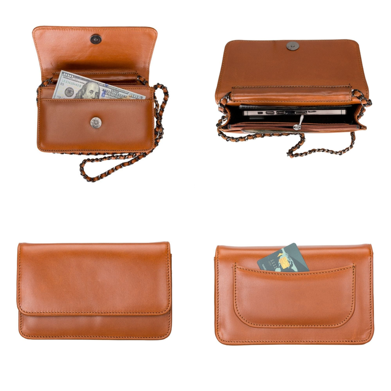 Evanston Minimalist Leather Handbag for Women - TO-03-CARB-RS02N-00000-00