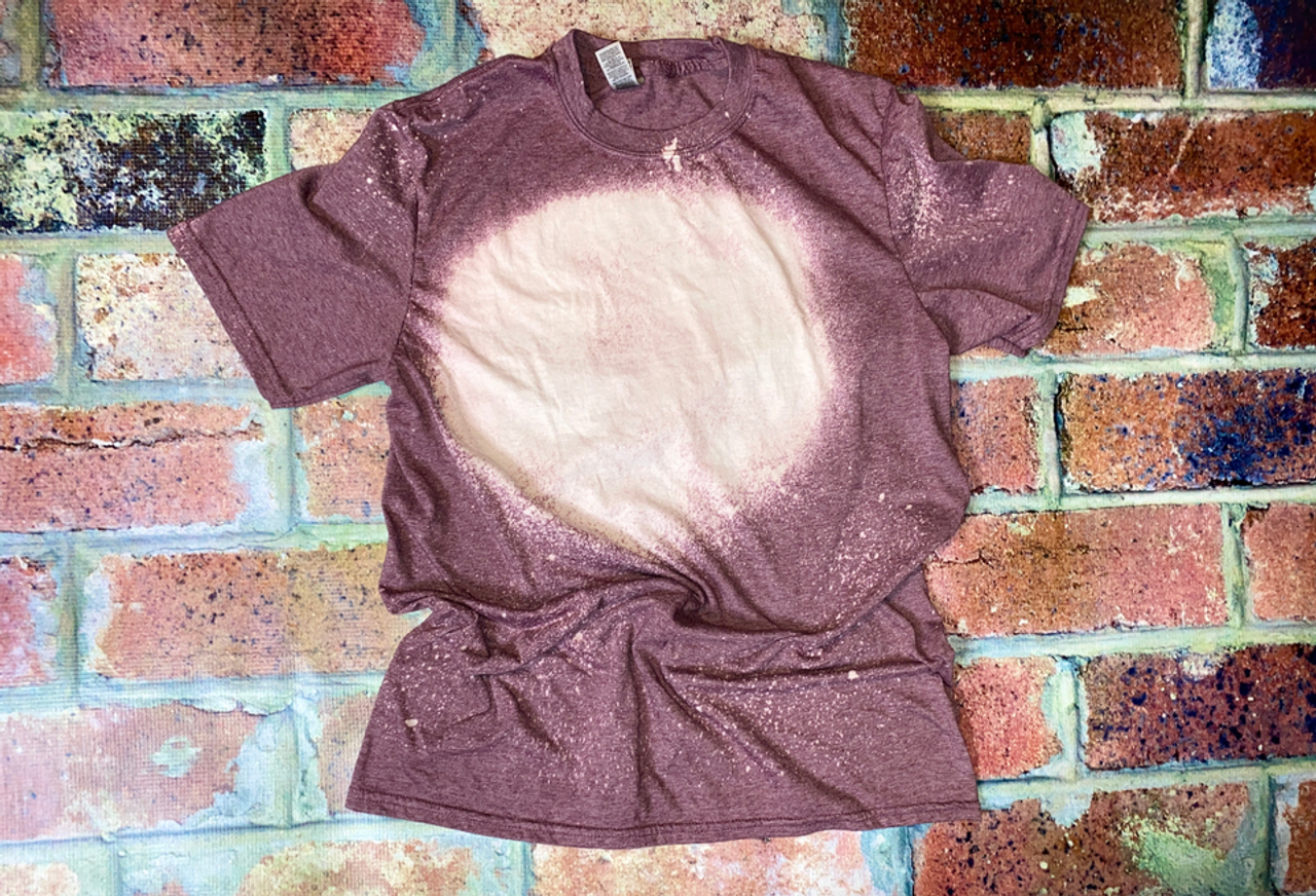 Gildan Maroon Bleach Blank Tee - TheBlendedOwl000536 Gildan Maroon Bleach Blank Tee - TheBlendedOwl000536