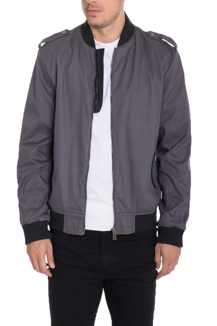 Cotton Windbreaker - 6025-GREY-M