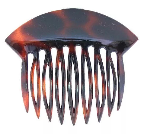Tortoise Shell French Twist Hair Comb w/ Wide Rim - 3871-01