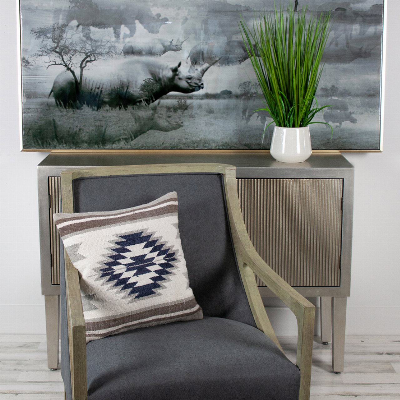 Parkland Collection Mahta Transitional White Throw Pillow