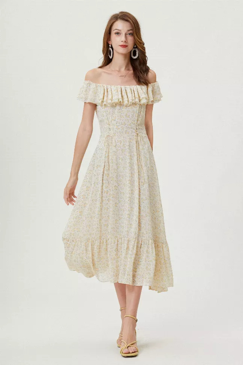 Sylphide | Forsythia Ruffle Dress - SY00000YEDR00660521XS