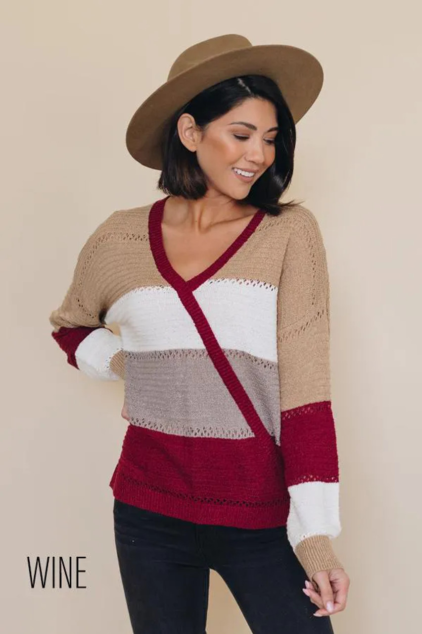 Back For More Wrap Sweater - S000742B001640P001119V014