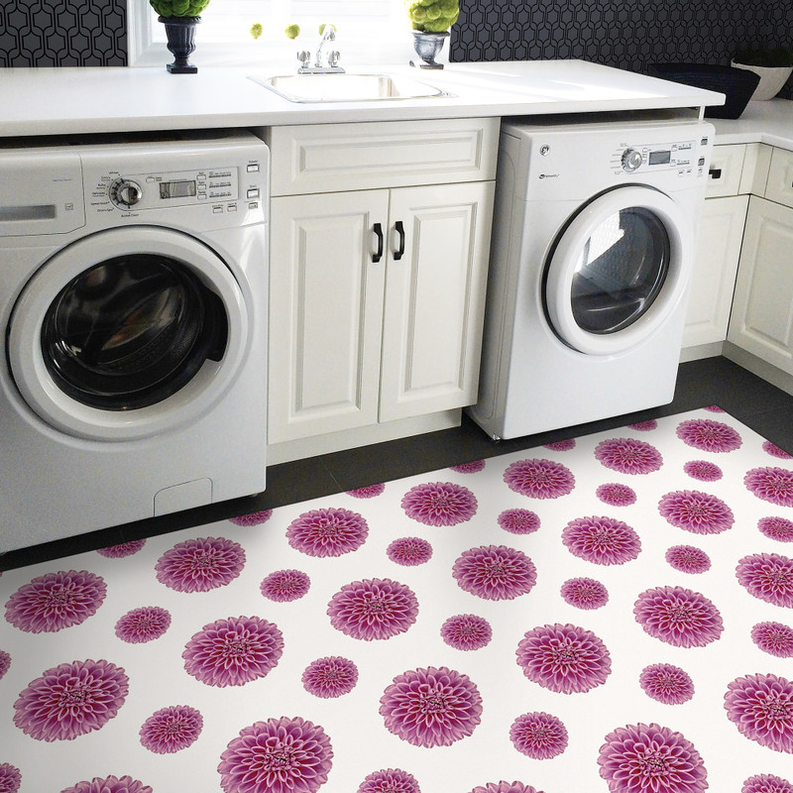 Blossom' Floral Non-Slip Indoor/Outdoor Rug - BLOSSOM_PINK-4X6