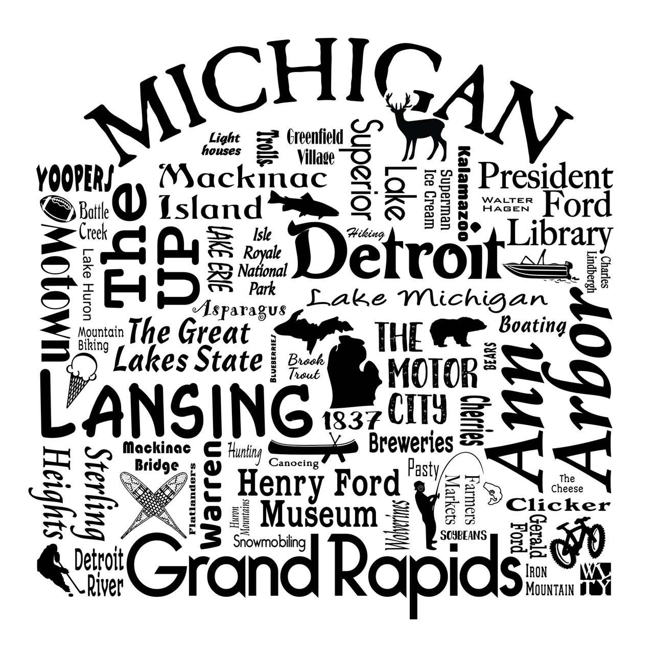 US State Destination Unisex T-shirt - Where Life Takes You (K-M) - S001839B002277P000014V271