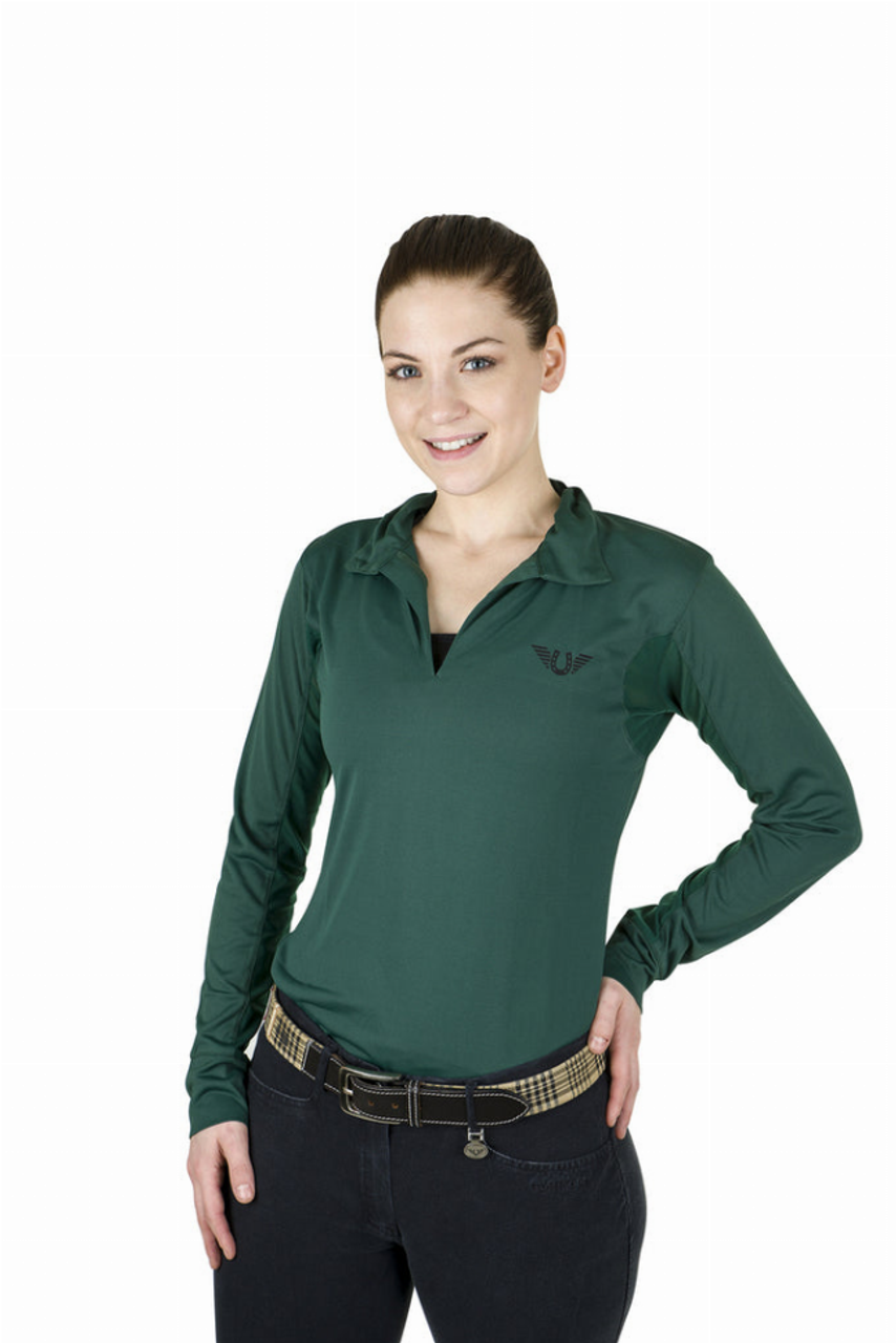 Tuffrider Ladies Taylor Long Sleeve Polo - 100983-126-14-1X