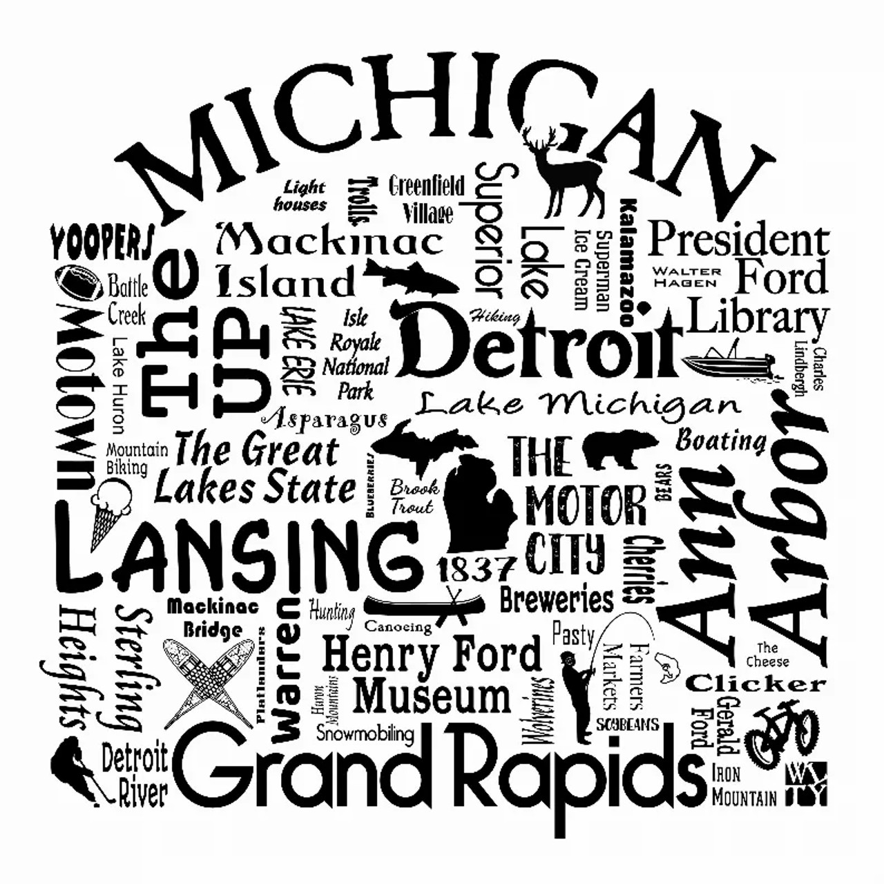 US State Destination Unisex T-shirt - Where Life Takes You (K-M) - S001839B002277P000014V874