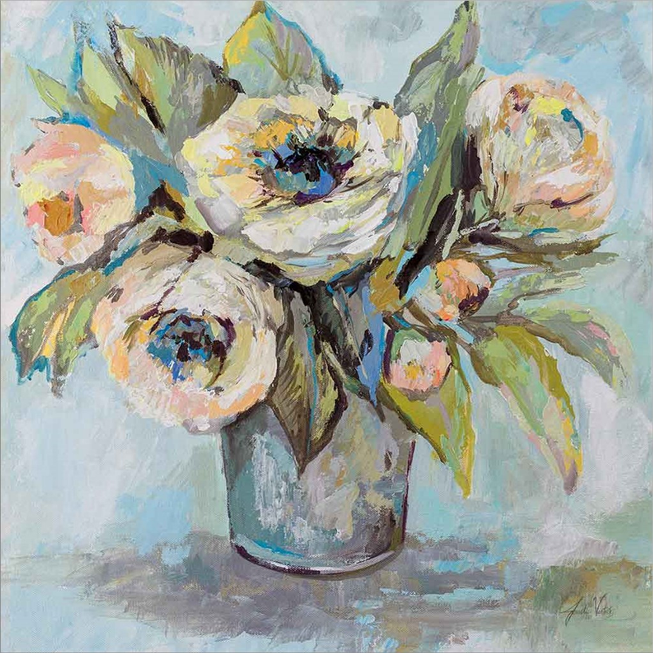 Soft Blooms by Jeanette Vertentes, Canvas Art - C1080149-0120000-8CAAAMA