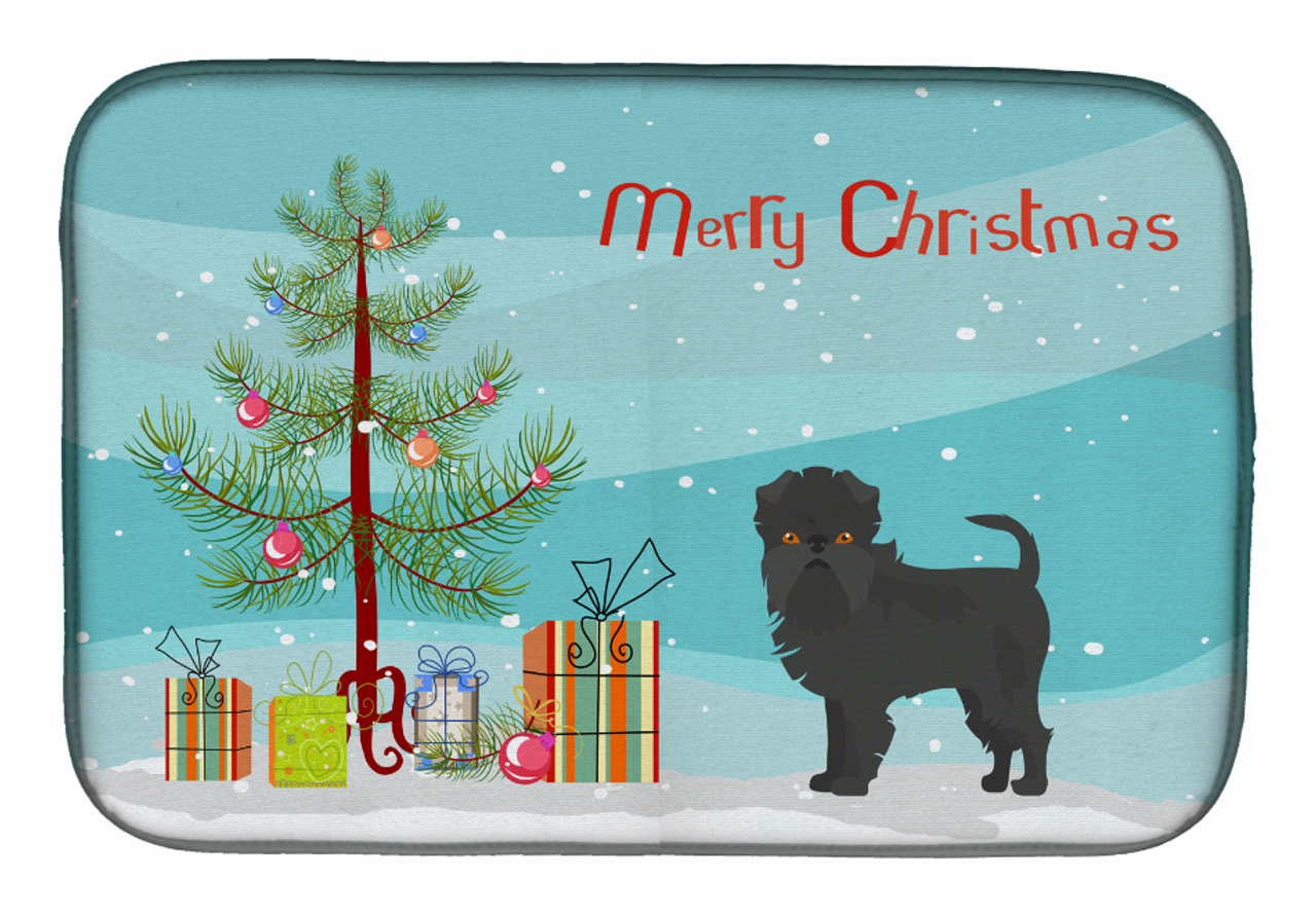 Dog Breed/Merry Christmas art Dish Drying Mat - CK3440DDM