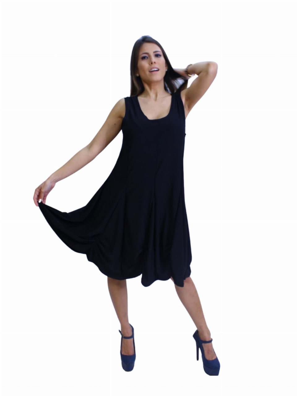 Sleeveless Pull-Over Detailed Bubble Panel Dress - S001372B002006P000092V078