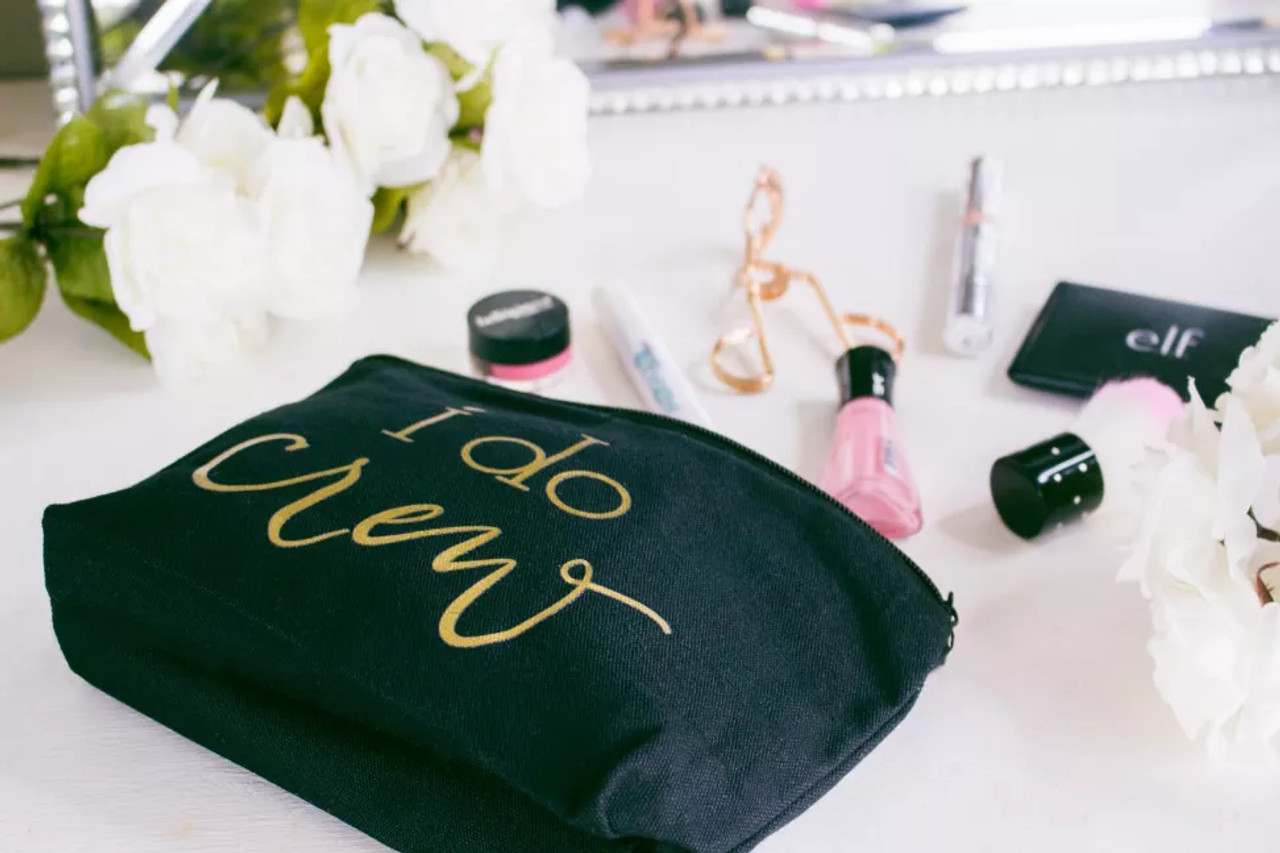 Bride/Bridesmaid Makeup Bag in Canvas - S000605B001501P000010V006