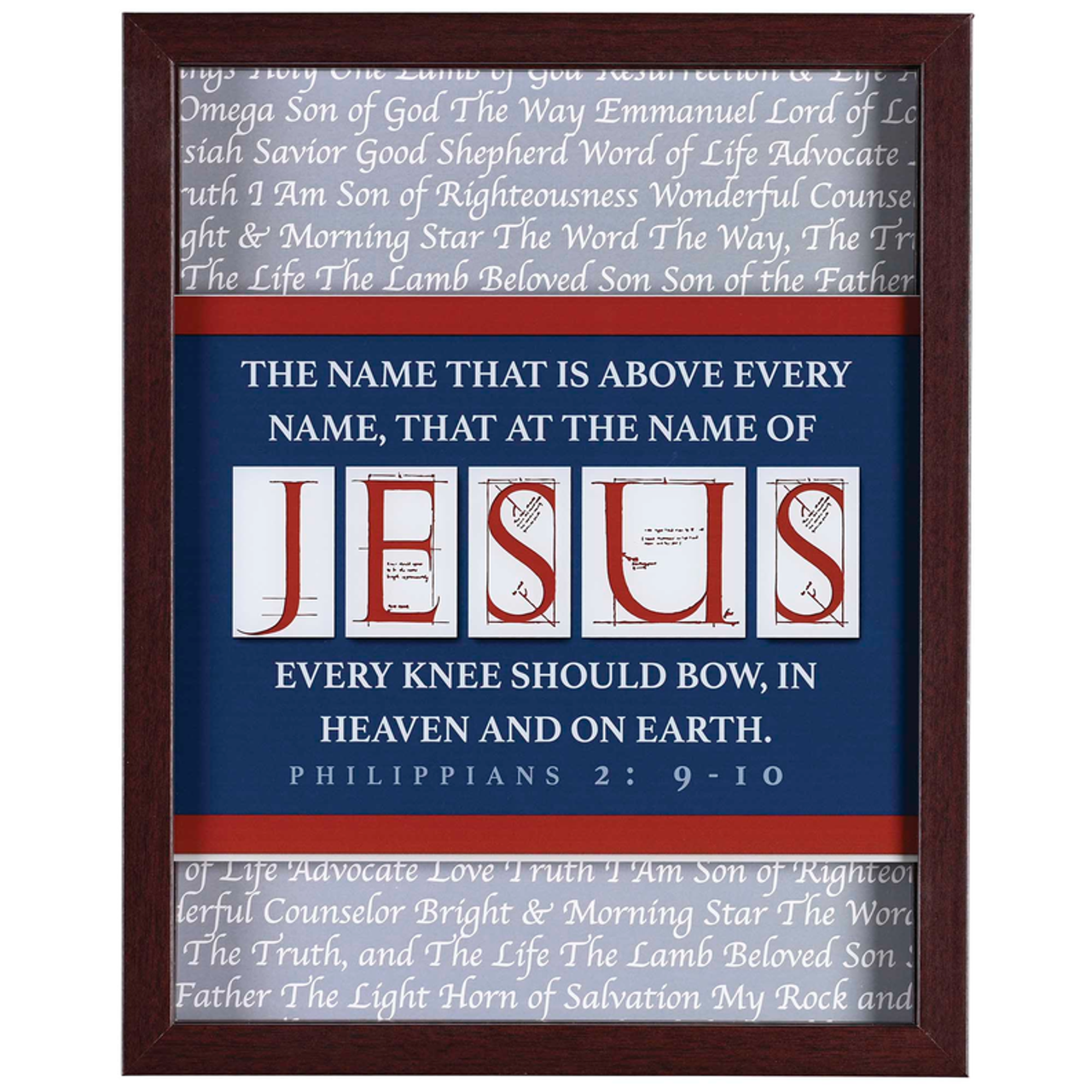 Framed Wall Art Names Of Jesus