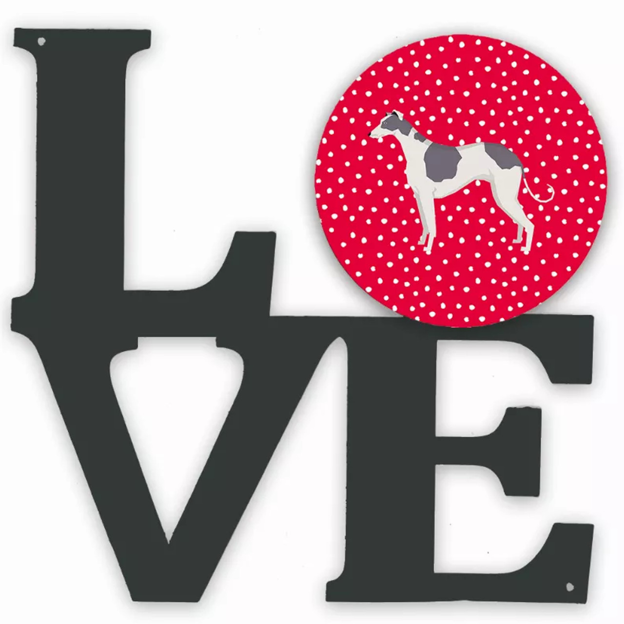 Dog Love Metal Wall Artwork LOVE - Series 2 - S000213B001695P013535V000