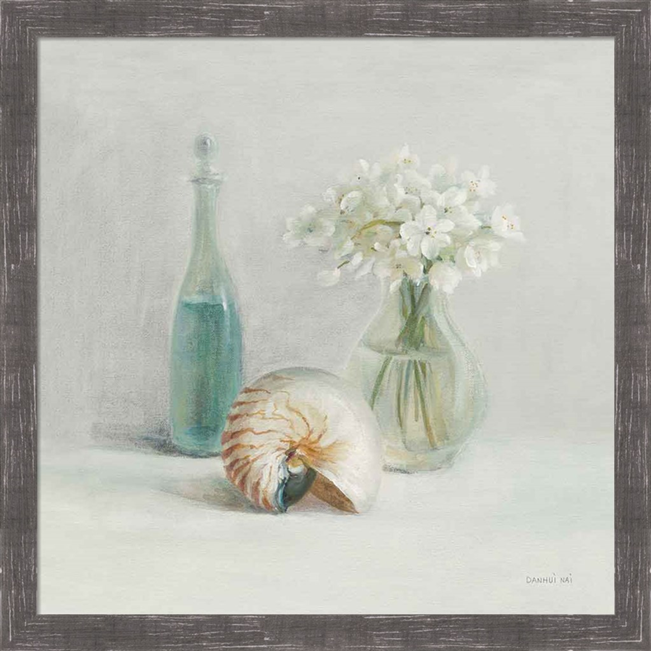 Light White Flower Spa by Danhui Nai, Framed Wall Art