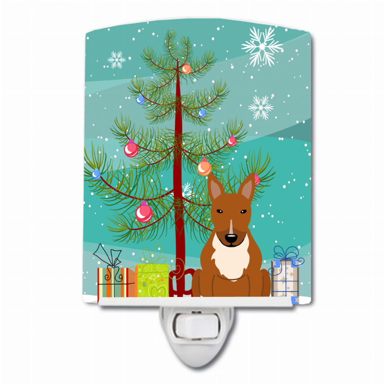 Christmas Tree and Dog Ceramic Night Light - BB4259CNL