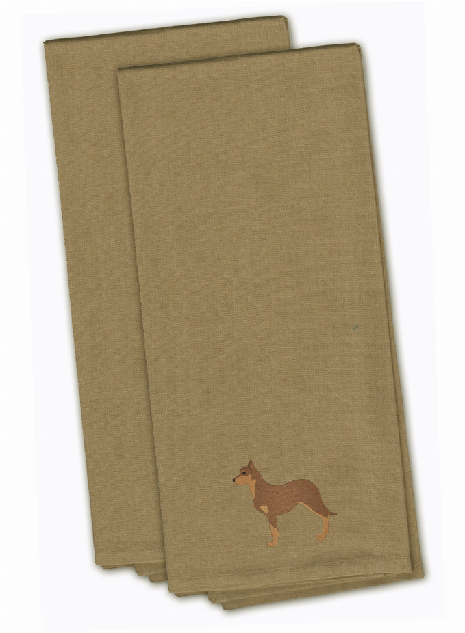 Dog Design Embroidered Kitchen Towel Set of 2 - BB3429TNTWE