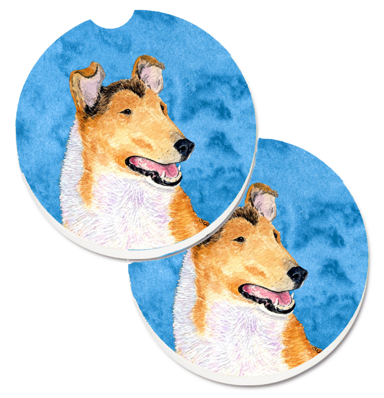 Dog Themed Cup Holder Car Coasters (Set of 2) - S000213B001695P076436V041