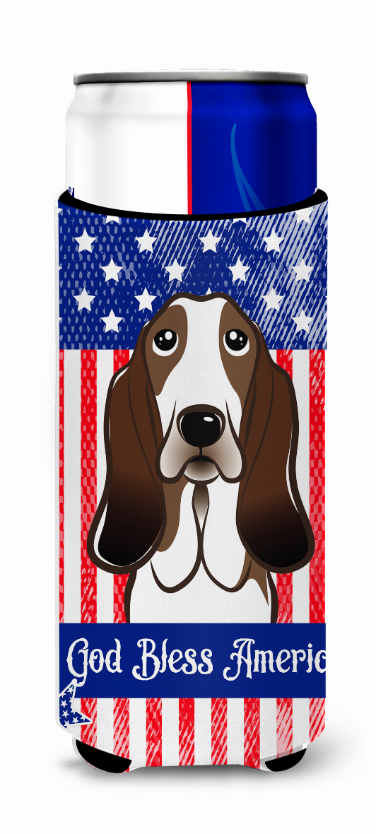 American Flag and Dog Ultra Hugger for slim cans - S000213B001695P061945V000