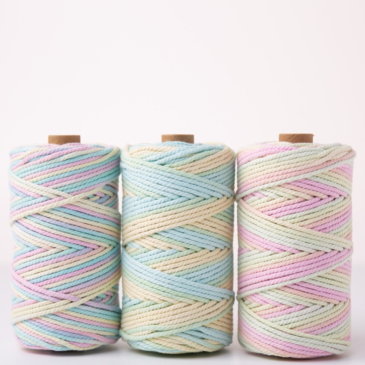 DUAL RECYCLED COTTON MACRAME CORD 3 MM-Triple Strand - CSCORD37