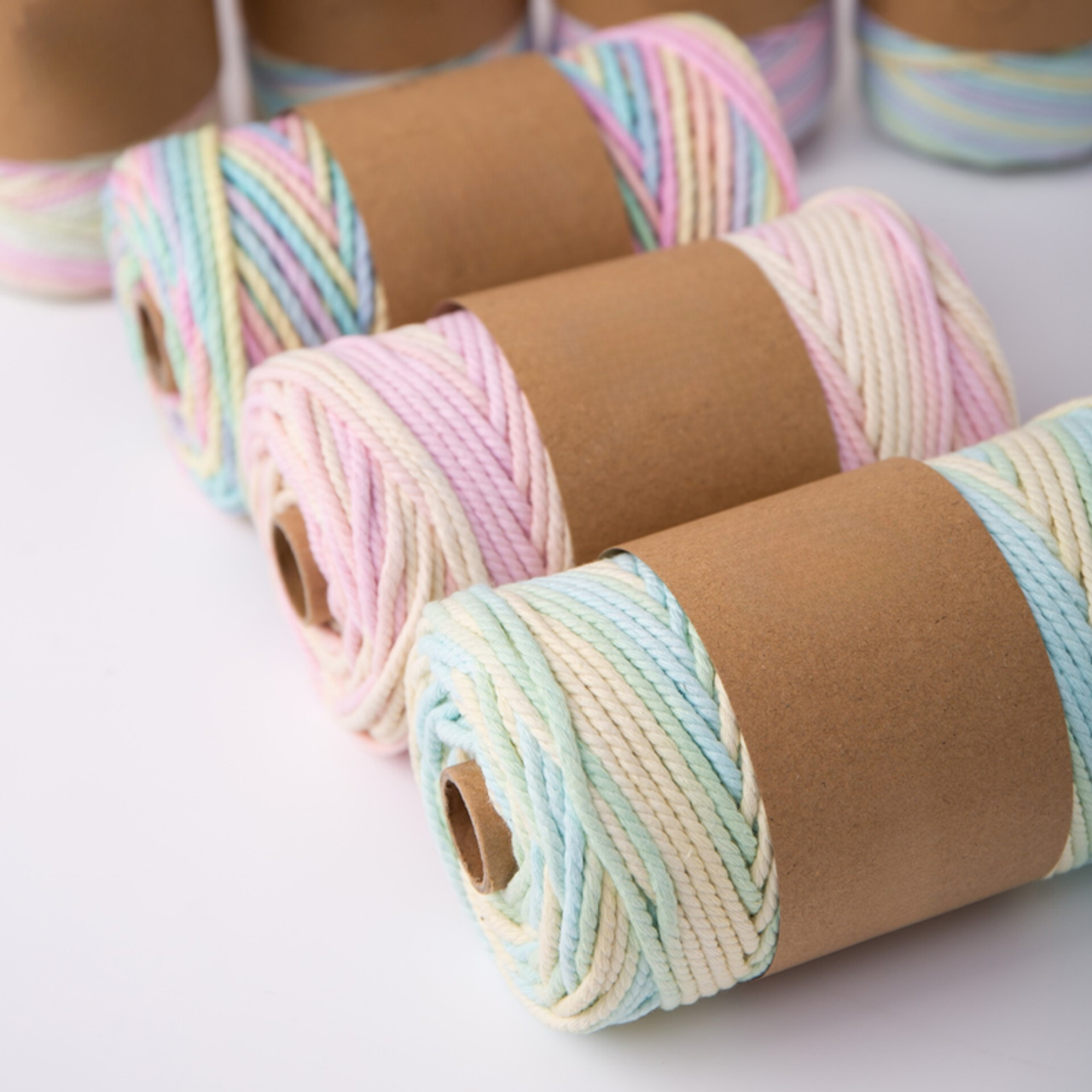 DUAL RECYCLED COTTON MACRAME CORD 3 MM-Triple Strand - CSCORD34