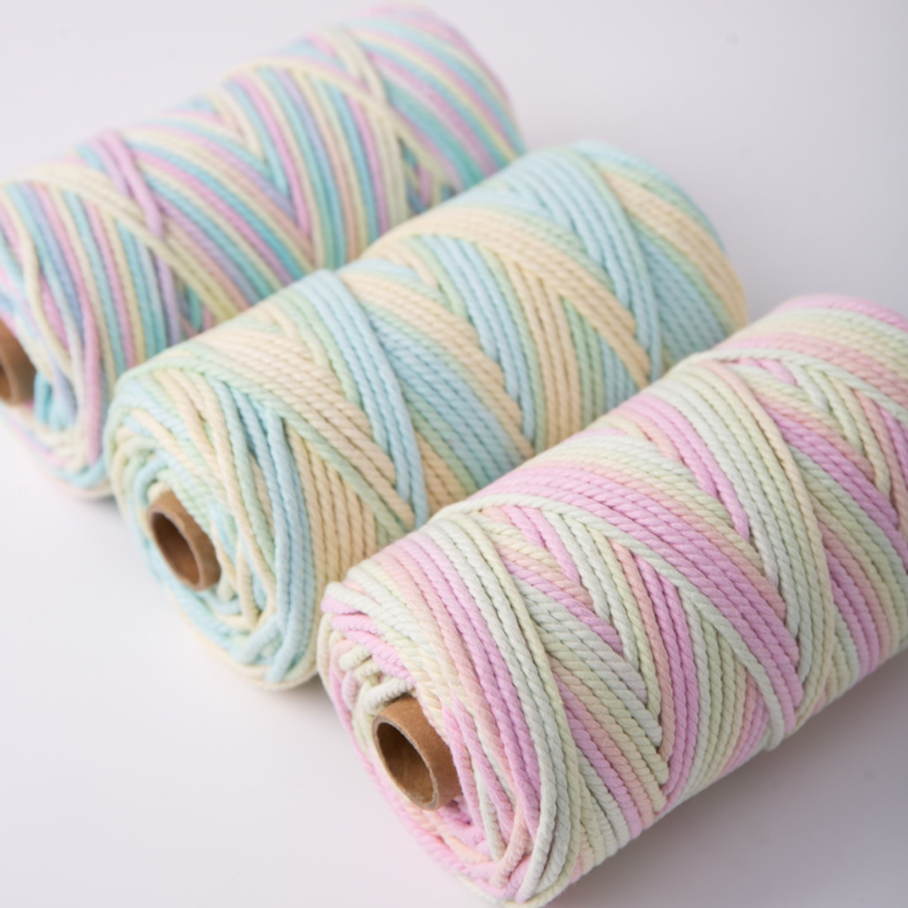 DUAL RECYCLED COTTON MACRAME CORD 3 MM-Triple Strand - CSCORD48