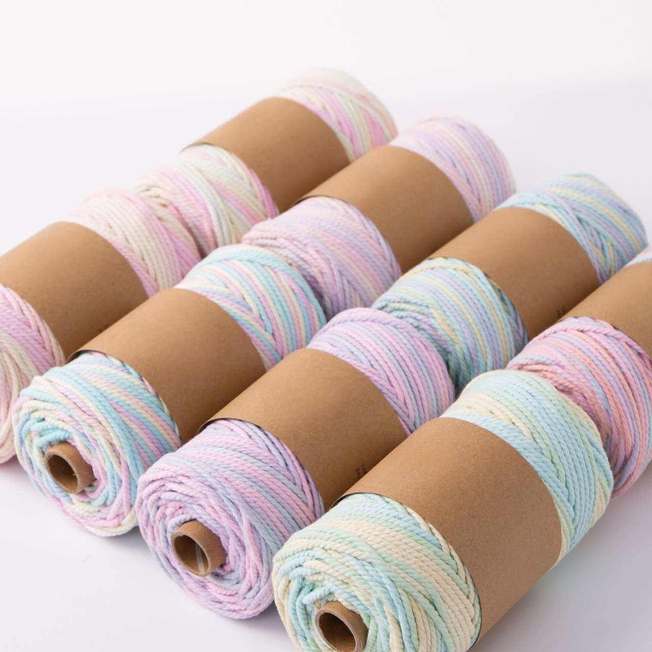 DUAL RECYCLED COTTON MACRAME CORD 3 MM-Triple Strand - CSCORD50